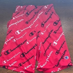Champion red shorts youth large worn a few times
